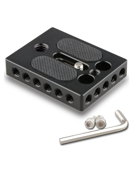 Base de Cámara CAMVATE con Rosca 1/4" y 3/8" para DSLR Base de Cámara CAMVATE con Rosca 1/4" y 3/8" para DSLR