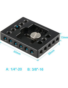 Base de Cámara CAMVATE con Rosca 1/4" y 3/8" para DSLR 2
