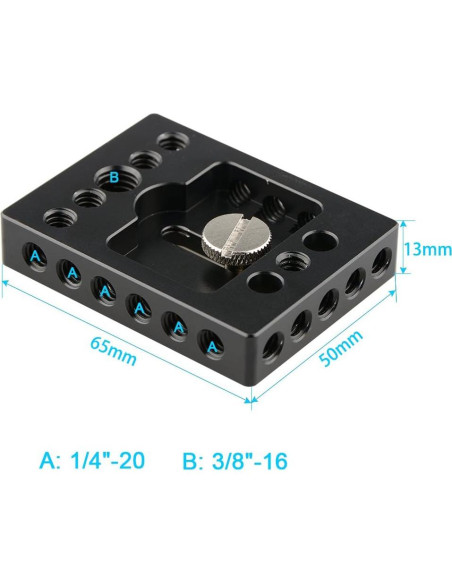 Base de Cámara CAMVATE con Rosca 1/4" y 3/8" para DSLR Base de Cámara CAMVATE con Rosca 1/4" y 3/8" para DSLR
