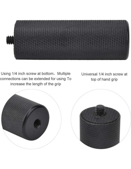 Empuñadura de luz de flash Ciciglow, aluminio 1/4"