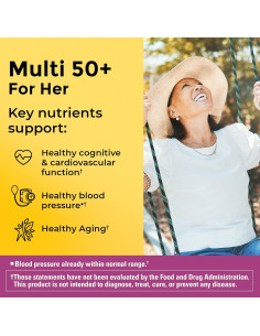 Multivitamina Nature Made Para Ella 50+ Sin Hierro 90 Tabletas 2