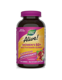 Gominolas Multivitamínicas Nature's Way Alive! 50+ 130 Unidades