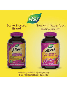 Gominolas Multivitamínicas Nature's Way Alive! 50+ 130 Unidades 2