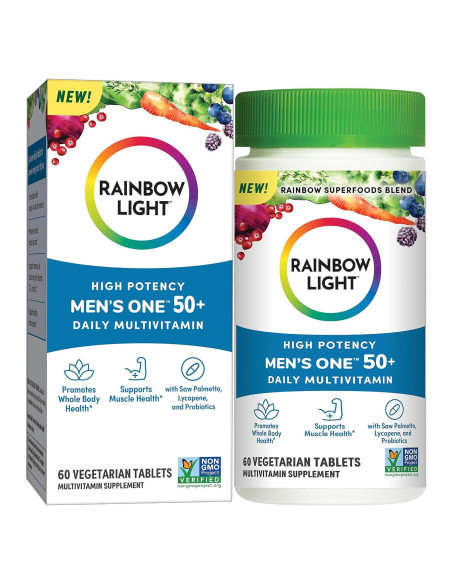 Multivitamina Arcoíris Rainbow Light 50+ Hombres 60 Tabletas