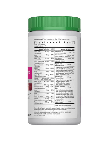 Multivitamina Rainbow Light para Mujeres 120 Cápsulas Orgánicas Multivitamina Rainbow Light para Mujeres 120 Cápsulas Orgánicas