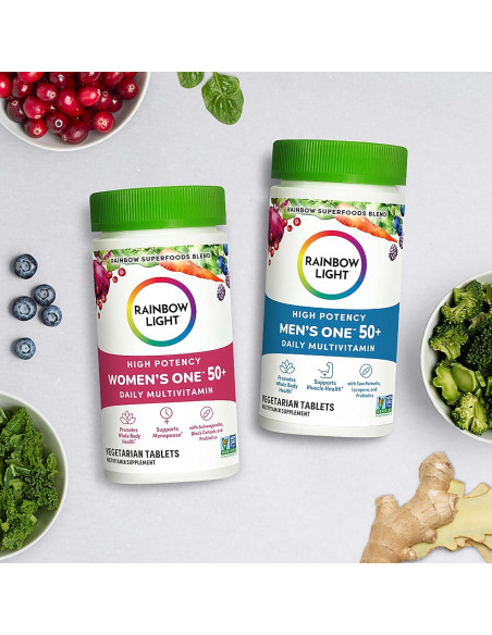 Multivitamina Arcoíris Rainbow Light 50+ Hombres 60 Tabletas
