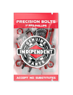 Hardware Phillips Independiente 2.54 cm Rojo/Negro