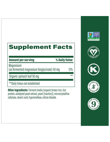 Suplemento de Magnesio MegaFood 90 Tabletas Veganas Suplemento de Magnesio MegaFood 90 Tabletas Veganas