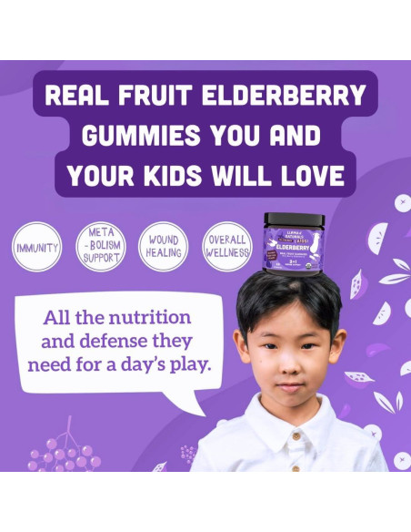 Gomitas de Saúco Naturales Llama 60 Unidades Veganas Inmunidad Gomitas de Saúco Naturales Llama 60 Unidades Veganas Inmunidad