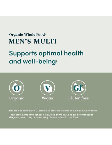 Multivitamínico Orgánico para Hombres Amazon Elements 60 tabletas