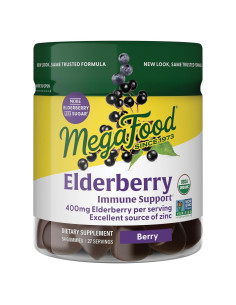 Gominolas Veganas de Elderberry MegaFood - 54 Gominolas