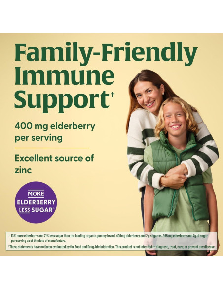 Gominolas Veganas de Elderberry MegaFood - 54 Gominolas