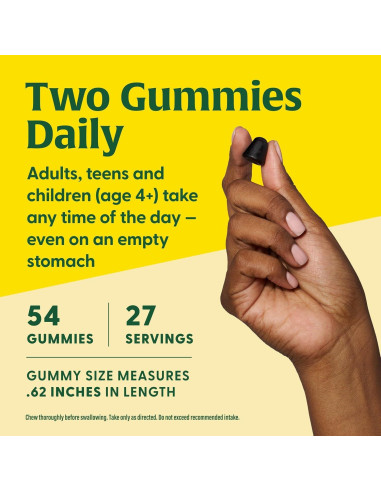 Gominolas Veganas de Elderberry MegaFood - 54 Gominolas