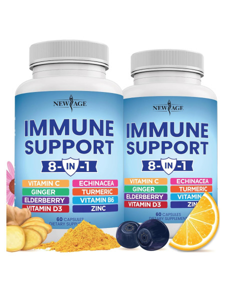Suplemento Inmunológico 8 en 1 Nueva Era - 120 Cápsulas