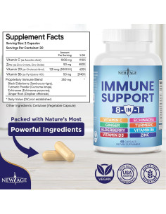 Suplemento Inmunológico 8 en 1 Nueva Era - 120 Cápsulas 2