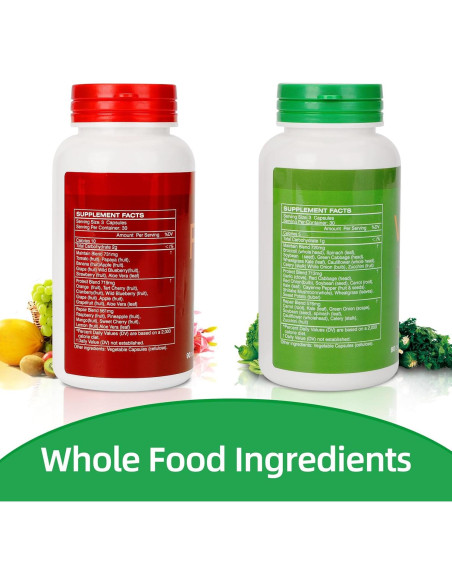 Suplemento Natural de Frutas y Verduras JulyDeer - 180 Cápsulas