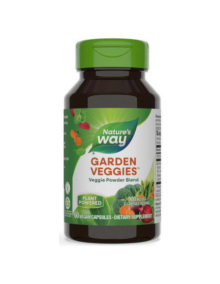 Cápsulas Veganas de Verduras Nature's Way, 60 Unidades, 900 mg