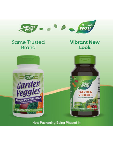 Cápsulas Veganas de Verduras Nature's Way, 60 Unidades, 900 mg
