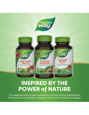 Cápsulas Veganas de Verduras Nature's Way, 60 Unidades, 900 mg
