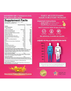 Multivitamina Líquida Premium Tropical Oasis para Mujeres 32 Oz 2