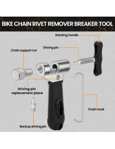 Juego de Herramientas Oumers para Reparación de Cadenas de Bicicleta 2