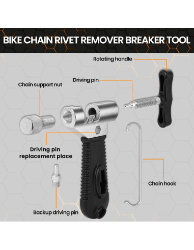 Juego de Herramientas Oumers para Reparación de Cadenas de Bicicleta