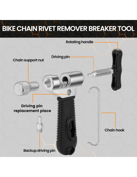 Juego de Herramientas Oumers para Reparación de Cadenas de Bicicleta