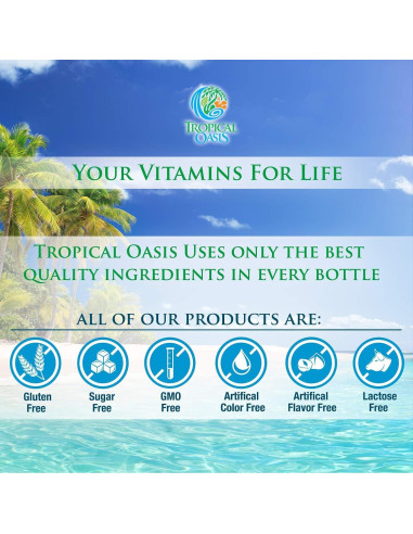 Multivitamina Líquida Premium Tropical Oasis para Mujeres 32 Oz