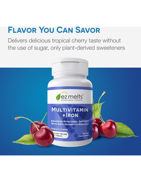 EZ Melts Multivitamina Disoluble con Hierro 30 Unidades
