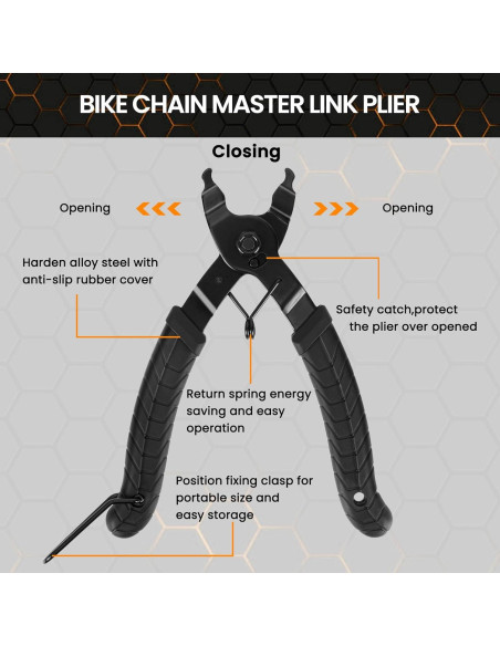 Juego de Herramientas Oumers para Reparación de Cadenas de Bicicleta