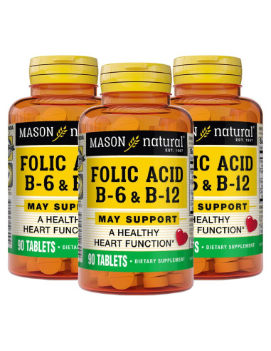 Suplemento Dietético Mason Natural Fórmula del Corazón B6/B12