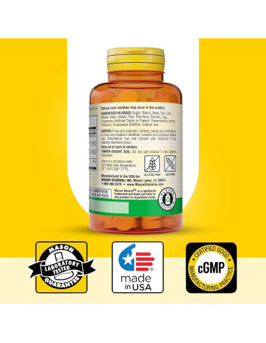 Suplemento Dietético Mason Natural Fórmula del Corazón B6/B12