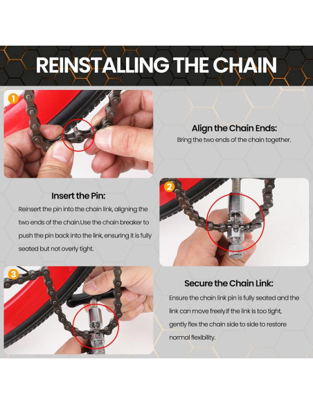 Juego de Herramientas Oumers para Reparación de Cadenas de Bicicleta