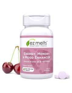 EZ Melts Energía Disoluble Sin Azúcar - Vitaminas B 60 Unidades