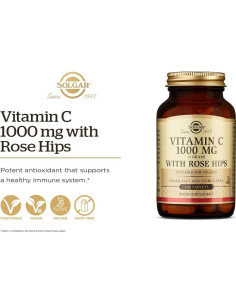 Vitamina C 1500 mg Solgar con Rosa Mosqueta 180 Tabletas 2