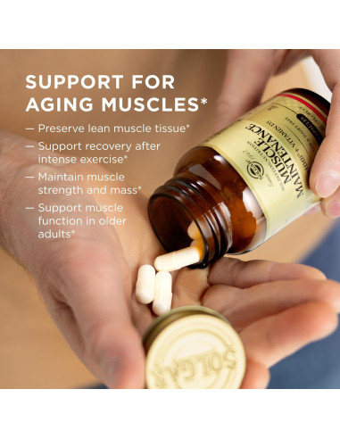 Suplemento Muscular Solgar con HMB y Vitamina D - 20 Porciones