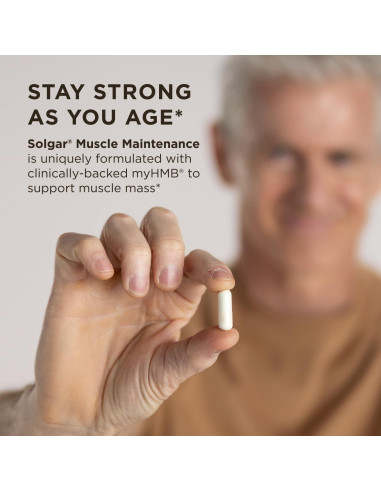 Suplemento Muscular Solgar con HMB y Vitamina D - 20 Porciones