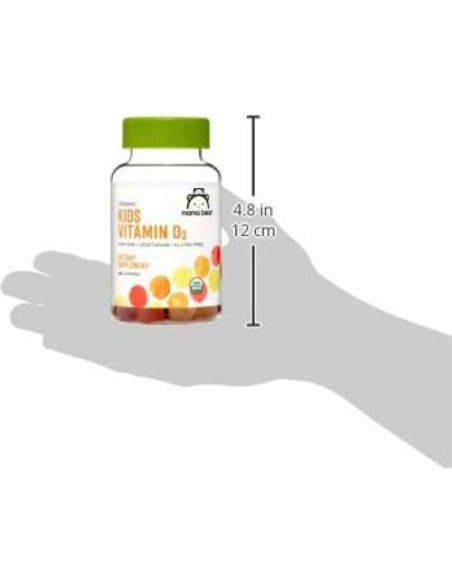 Gominolas Orgánicas Vitamina D3 Mama Bear 25 mcg 80 Unidades Gominolas Orgánicas Vitamina D3 Mama Bear 25 mcg 80 Unidades