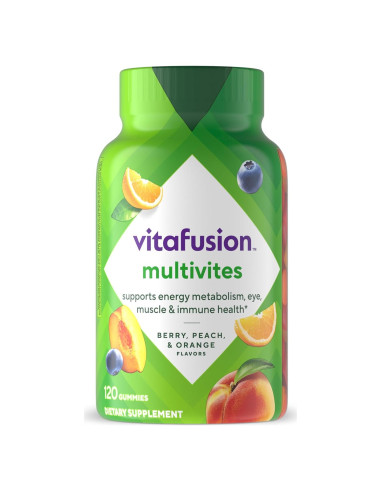 Vitafusion Multivitaminas Gummy Adultos 120 Conteo +10% Vitaminas A, C, E