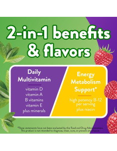 Vitafusion Multivitaminas Gummy Energía 90 Conteos B12 2