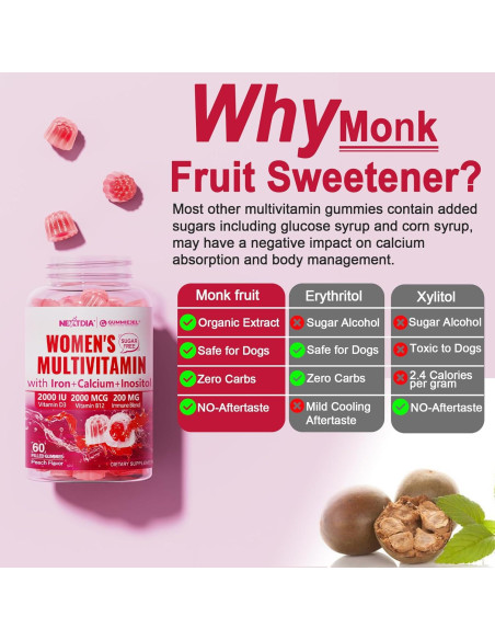 Multivitamina Metilada para Mujeres NextDia 60 Gominolas Veganas Multivitamina Metilada para Mujeres NextDia 60 Gominolas Veganas
