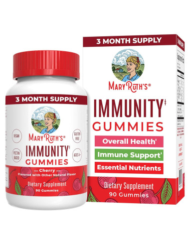 Gomitas de Inmunidad Mary Ruth 90 Unidades Cereza Veganas