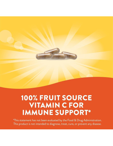 Suplemento Vitamina C Alive! Nature's Way 120 Cápsulas Orgánicas