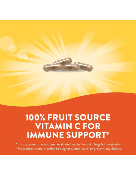 Suplemento Vitamina C Alive! Nature's Way 120 Cápsulas Orgánicas