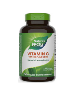Vitamina C Nature's Way 1000 mg con Bioflavonoides 250 Cápsulas