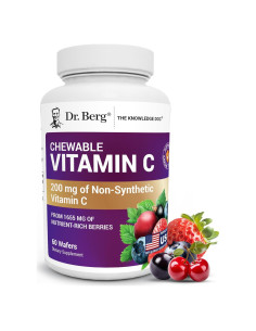 Complejo de Vitamina C Masticable Dr. Berg - 60 Wafers Orgánicos