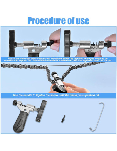 Kit de Herramientas para Cadena de Bicicleta ptiysta 001pro