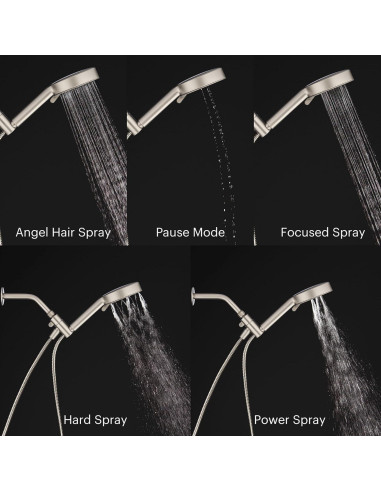 Cabezal de Ducha de Mano Brondell Nebia Yuba Cromo 5 Configuraciones