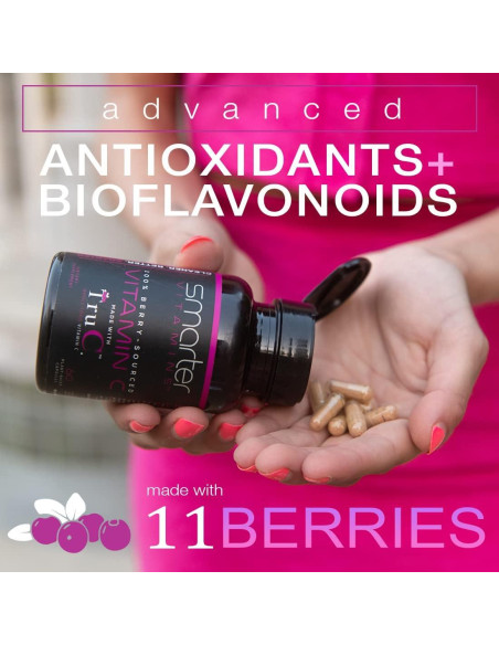 Vitamina C Natural SmarterVitamins 180 Cápsulas Veganas