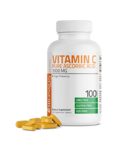Tabletas de Vitamina C Bronson 1000mg 100 Contenido No-OGM